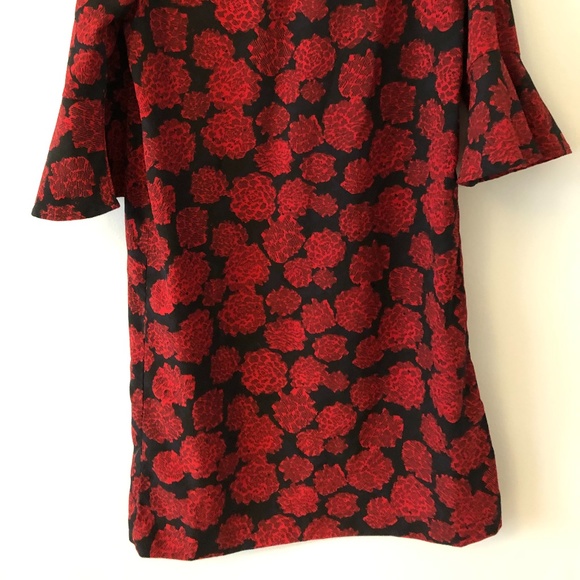 Red Floral Dress - Picture 5 of 6